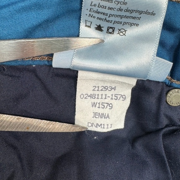 Paige Skyline Skinny Jean Womens Size 28 Dark Wash Ankle Stretch - Picture 8 of 16